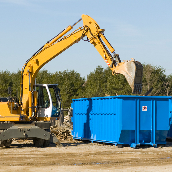 are there any restrictions on where a residential dumpster can be placed in Glen Carbon